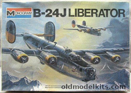 Monogram 1/48 Consolidated B-24J Liberator with Diorama Instructions, 5601 plastic model kit